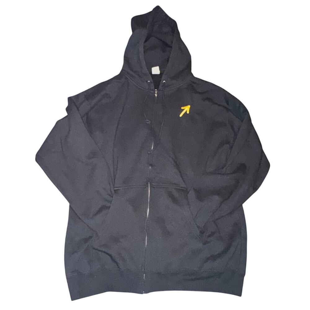 MTV2 Logo 2005 Zip Hoodie Unisex Oversized Medium Vintage Excellent Condition